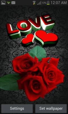 Lovely Roses Live Wallpaper