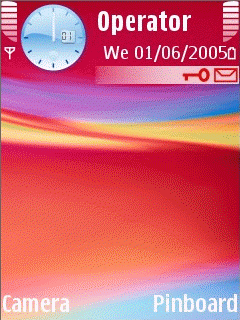 Comfortable Vision for you mp,Red,theme ui for nokia s60 3rd os phones