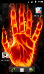 Magic Flaming Hand live wp