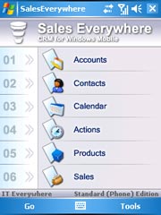 Sales Everywhere CRM for WM5.0 Phone