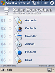 Sales Everywhere CRM for Windows Mobile 2003