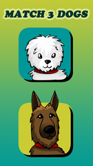 Match 3 Dogs Puzzle Games