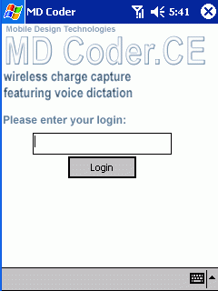 MD Coder Pocket PC Edition - A Complete Charge Capture Application