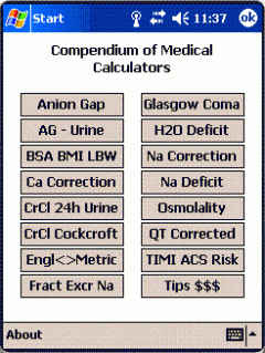 Compendium of Medical Calculators