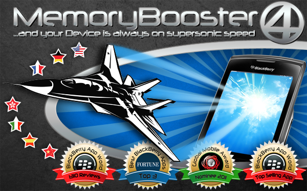 MemoryBooster for BlackBerry - Speeds up the BlackBerry by recovering wasted memory!