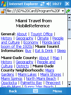 Travel Miami Beach and Miami (Symbian S60)