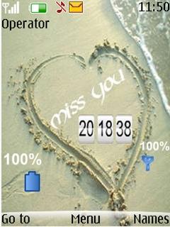 Miss You Clock