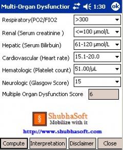 Multi-Organ DysFunction Score