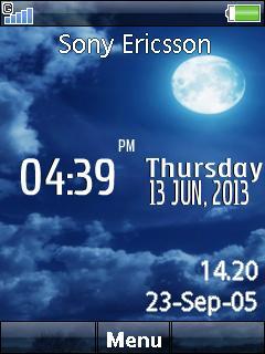 Moon Digital Clock