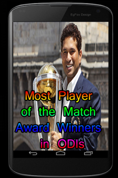 Most Player of the Match Award Winners in ODIs