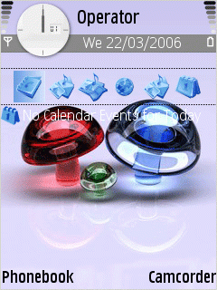 Colorful Glass Mushroom - S60 Theme with Screen Saver - S60 3rd