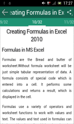 MS Excel 2010 tutorial