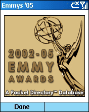2005 Emmy Awards Pocket Directory Smartphone Database