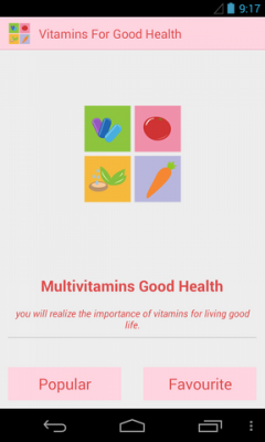 Multivitamins Good Health