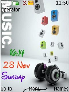 Music Colors Clock