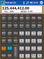 MxCalc 12c Platinum RPN Financial Calculator software for Windows Mobile