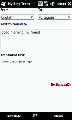 My Bing Translator
