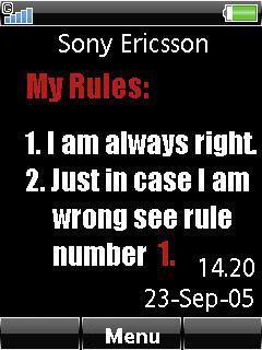 My Rules