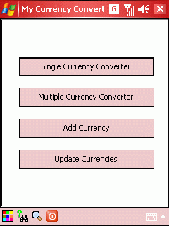 My Currency Converter for Windows Mobile 5.0/6.0