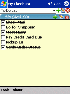 My Check List - PPC 2002