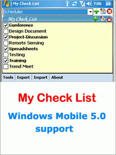 My Check List (WM 5.0)