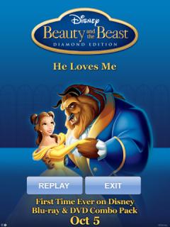 Beauty and the Beast Enchanted Rose on iPad