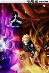 Naruto Versus Sasuke Cool Live Wallpaper