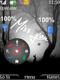 Nature Battery Clock