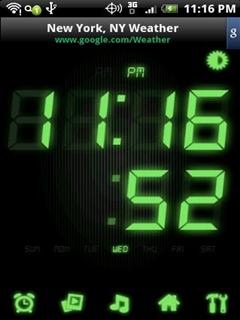 Neon Android Clock