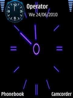 neon clock