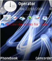Neon Blue Light Theme Free Flash Lite Screensaver