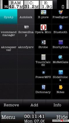 New Touch Menu