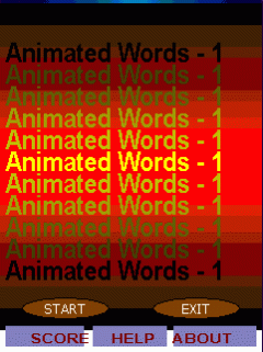 "Animated words - 1" for Pocket PC