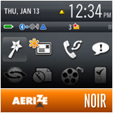 Noir by Aerize - Premium BlackBerry Theme