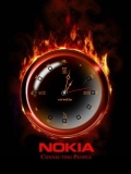 NOKIA FIRE CLOCK