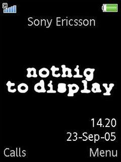 Nothing To Display
