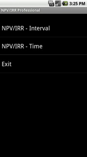 NPV IRR Professional (Time & Interval)