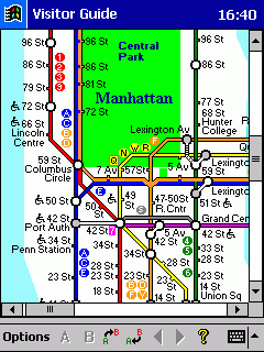 Visitor Guide Subway New York (Weekend)