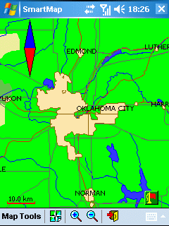 Map of Oklahoma (US State)