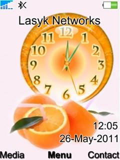Orange Clock
