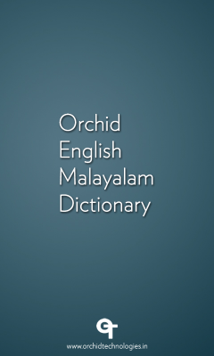 Orchid English Malayalam Dictionary