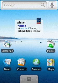 Taking Oxford German dictionary for Android