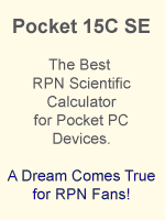 Pocket 15C SE Scientific Calculator for Windows Mobile