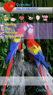 Parrot love animated