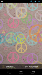 Peace Signs Live Wallpaper
