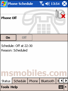 Mobile Phone Schedule