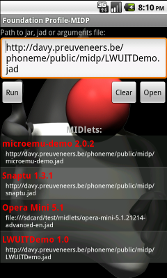 phoneME Feature (Android)