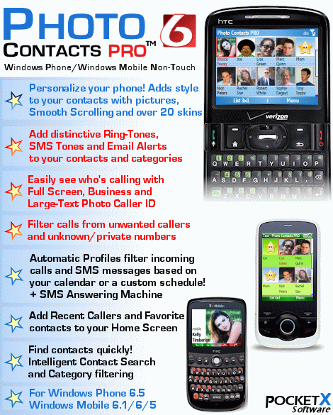 Photo Contacts PRO Features