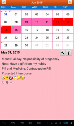 Pink Calendar