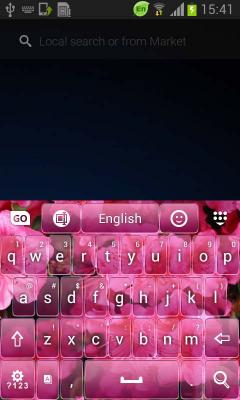 Pink Flowers Keyboard
